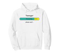 Teenager Processing 13th Birthday Loading 13 years old funny Pullover Hoodie