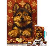 Teenager Puzzles Abstract Shiba Inu Jigsaw Puzzles for Teenagers 1000 Pieces,Train Your Brain And Hands Birthday Present, Gifts 26x38cm
