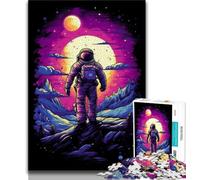 Teenager Puzzles An Astronaut Adult Jigsaws 1000 Pieces Difficult,is Ideal As A Gift for The Whole Family Suitable for And 14 (50x75cm)