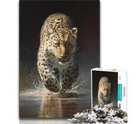 Teenager Puzzles Animal Cheetah 1000 Piece Jigsaw Puzzles for Teenagers,Educational Game for Birthday, Chrismas for And 14 Years Old (26x38cm)