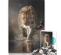 Teenager Puzzles Animal Cheetah 1000 Piece Jigsaw Puzzles for Teenagers Gifts,Diy Modern Wall Art Unique Gift Home Decor 75x50cm