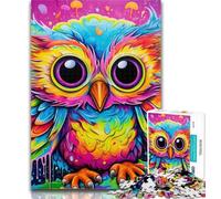 Teenager Puzzles Animal Owl Puzzles for Adults And Teenagers,Toys Educational Games Stress Relieving Artists Collection, Fine Art 26x38cm