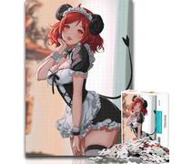 Teenager Puzzles Anime Cat Maid 1000 Piece Jigsaw Puzzle for Adults And Teenagers,Train Your Brain And Hands Birthday Present, Gifts 26x38cm