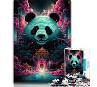 Teenager Puzzles Art Animal Panda Jigsaw Puzzles for Teenagers 1000 Pieces,Family Game Birthday Gifts.Challenge High Difficulty 26x38cm