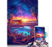 Teenager Puzzles Art Colourful Buildings Puzzles 1000 Pieces for Teenagers,is Ideal As Gifts for The Whole Family for And Age 14 50x75cm