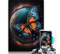 Teenager Puzzles Art Dream Butterfly Jigsaw Puzzles for Adults 1000 Pieces,with Matching Poster And Trivia Sheet for Age 14 50x75cm