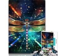 Teenager Puzzles Art Star Dragonfly 1000 Pieces Jigsaw Puzzle for Adults& Teens,Toys Educational Games Stress Relieving Unique Home Decor And Gifts 75x50cm