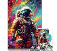 Teenager Puzzles Artistic Astronauts Jigsaw Puzzles for Adults 1000 Pieces,Birthday Gift Idea for Adults, Family Game And Hobby 26x38cm