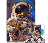 Teenager Puzzles Astronaut Jigsaw Puzzles for Teenagers 1000 Piece,Vibrant And Unique Design Relaxing & Challenging Puzzle Experience 26x38cm