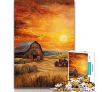Teenager Puzzles Autumn Farm Puzzles for Teenagers 1000 Pieces,Educational Game for Birthday, Chrismas for Ages 14+ 50x75cm