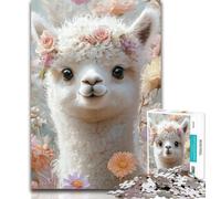 Teenager Puzzles Baby Alpaca 1000 Piece Jigsaw Puzzles for Teenagers,Educational Game for Birthday, Chrismas for And 14 Years Old 50x75cm