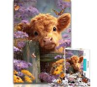 Teenager Puzzles Baby Yak 1000 Piece Jigsaw Puzzles for Teenagers Gifts,Unique Birthday And Gifts for for Age 14 50x75cm