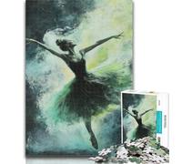 Teenager Puzzles Ballet Dancer Adult Jigsaws 1000 Pieces Difficult,with Fully Interlocking Randomly Shaped Pieces for And 14 Years Old 26x38cm