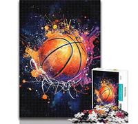 Teenager Puzzles Basketball Shooting Jigsaw Puzzles for Teenagers 1000 Pieces,Family Game Birthday Gifts.Challenge High Difficulty 50x75cm