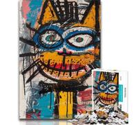 Teenager Puzzles Basquiat Style 1000 Pieces Jigsaw Puzzle for Adults& Teens,Train Your Brain And Hands Birthday Present, Gifts 50x75cm