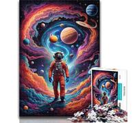 Teenager Puzzles Beautiful Astronaut 1000 Piece Jigsaw Puzzles for Adults Gifts,Challenging Game Toys for Is Ideal As A Gift for The Whole Family 50x75cm