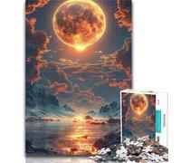 Teenager Puzzles Beautiful Desert Dunes at Twilight Jigsaw Puzzles for Adults 1000 Piece,Decompressing Intellectual Educational Toy Birthday Present, Gifts 50x75cm