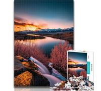 Teenager Puzzles Beautiful Mountains And Lakes Jigsaw Puzzles for Teenagers 1000 Pieces,Family Game Birthday Gifts.Challenge High Difficulty 26x38cm