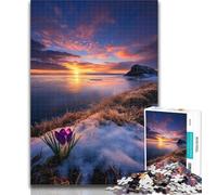 Teenager Puzzles Beautiful Mountains And Lakes Jigsaw Puzzles for Teenagers 1000 Pieces,Vibrant And Unique Design Relaxing & Challenging Puzzle Experience 26x38cm