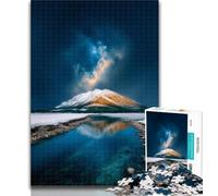 Teenager Puzzles Beautiful Mountains And Lakes Puzzles 1000 Pieces for Adults,Brain Teaser Game Wall Decoration Unique Birthday And Xmas Gifts 26x38cm