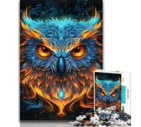 Teenager Puzzles Beautiful Owls Jigsaws Puzzles 1000 Pieces for Adults Gifts,Learning Educational Toy for Is Ideal As A Gift for The Whole Family 26x38cm