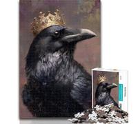Teenager Puzzles Black Crow Adult Jigsaw Puzzles 1000,Decompressing Intellectual Educational Toy Secret Santa Gifts 26x38cm
