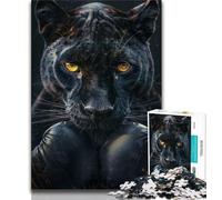 Teenager Puzzles Black Leopard Boxer 1000 Pieces Jigsaw Puzzle for Adults& Teens,Toys Educational Games Stress Relieving Unique Home Decor And Gifts (50x75cm)