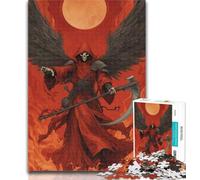 Teenager Puzzles Blood Moon Reaper 1000 Piece Jigsaw Puzzle for Adults Teens,Challenging Game And Family Play Secret Santa Gifts 26x38cm