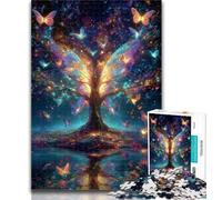 Teenager Puzzles Butterfly Tree Jigsaw Puzzles for Teenagers 1000 Pieces,Family Game Birthday Gifts.Challenge High Difficulty 26x38cm