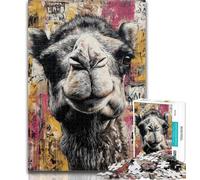 Teenager Puzzles Camel Art 1000 Pieces Jigsaw Puzzles for Adults And Teens,Educational Game for Birthday, Chrismas for Ages 14+ 50x75cm