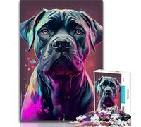 Teenager Puzzles Cane Corso Colorful 1000 Piece Jigsaw Puzzles for Teenagers Gifts,Diy Modern Wall Art Unique Gift Home Decor (38x26cm)
