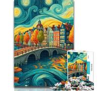 Teenager Puzzles City Under The Night Sky 1000 Piece Jigsaw Puzzles for Teenagers Gifts,Diy Modern Wall Art Unique Gift Home Decor 75x50cm