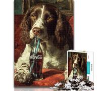 Teenager Puzzles Cocker Spaniel 1000 Piece Jigsaw Puzzle for Adults Teens,Challenging Game And Family Play Secret Santa Gifts 50x75cm