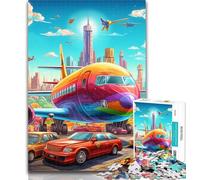 Teenager Puzzles Color Art Aircraft 1000 Piece Jigsaw Puzzles for Teenagers Gifts,Diy Modern Wall Art Unique Gift Home Decor 75x50cm