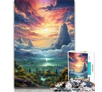 Teenager Puzzles Color Forest And Clouds Jigsaw Puzzles for Adults 1000 Pieces,Toys Educational Games Stress Relieving Great Gifts And Toys 75x50cm