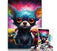 Teenager Puzzles Colorful Art Monster 1000 Pieces Jigsaw Puzzle for Adults& Teens,for Educational Game Challenge Toy Unique Home Decor And Gifts 26x38cm
