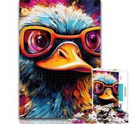 Teenager Puzzles Colorful Duck 1000 Piece Jigsaw Puzzle for Adults Teens,Toys Educational Games Stress Relieving Wishlist with Santa Claus 26x38cm