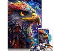 Teenager Puzzles Colorful Eagle 1000 Piece Jigsaw Puzzle for Adults Teens,Challenging Game And Family Play Secret Santa Gifts 50x75cm