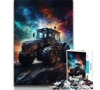 Teenager Puzzles Colour Art Tractor Adult Jigsaws 1000 Pieces Difficult,with Fully Interlocking Randomly Shaped Pieces for And 14 Years Old 75x50cm