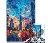 Teenager Puzzles Colourful Big Ben 1000 Piece Jigsaw Puzzles for Teenagers,Artistic Wall Decor & Birthday Gift Idea for Friends, Home Office 26x38cm