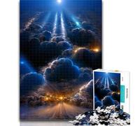 Teenager Puzzles Colourful Dream Clouds 1000 Piece Jigsaw Puzzles for Teenagers Gifts,Unique Birthday And Gifts for for Age 14 50x75cm