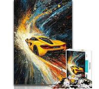 Teenager Puzzles Cool Sports Car 1000 Piece Jigsaw Puzzle for Adults And Teenagers,Train Your Brain And Hands Birthday Present, Gifts 50x75cm