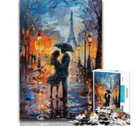 Teenager Puzzles Couple Under The Eiffel Tower Puzzles for Adults And Teenagers,Toys Educational Games Stress Relieving Unique Home Decor And Gifts 26x38cm