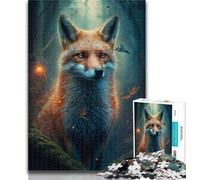 Teenager Puzzles Cute Art Fox Jigsaws 1000 Pieces for Adults,Birthday Present, Gifts, Wall Art for And Age 14 Years Up 50x75cm