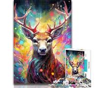 Teenager Puzzles Deer 1000 Pieces Jigsaw Puzzle for Adults& Teens,for Educational Game Challenge Toy Unique Home Decor And Gifts 75x50cm