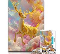Teenager Puzzles Deer 1000 Pieces Jigsaw Puzzle for Adults& Teens,Toys Educational Games Stress Relieving Unique Home Decor And Gifts 26x38cm