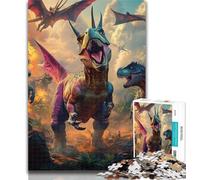 Teenager Puzzles Dinosaur Jigsaw Puzzles for Adults 1000 Piece,Decompressing Intellectual Educational Toy Birthday Present, Gifts 26x38cm