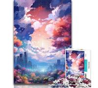 Teenager Puzzles Dream Colourful City Jigsaw Puzzles for Adults 1000,Vibrant And Unique Design Relaxing & Challenging Puzzle Experience 50x75cm