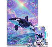 Teenager Puzzles Dream Whale Jigsaws Puzzles 1000 Pieces for Adults Gifts,Learning Educational Toy for Is Ideal As A Gift for The Whole Family 50x75cm