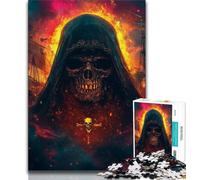Teenager Puzzles Evil Skeleton Jigsaw Puzzles for Adults 1000,Vibrant And Unique Design Relaxing & Challenging Puzzle Experience (26x38cm)
